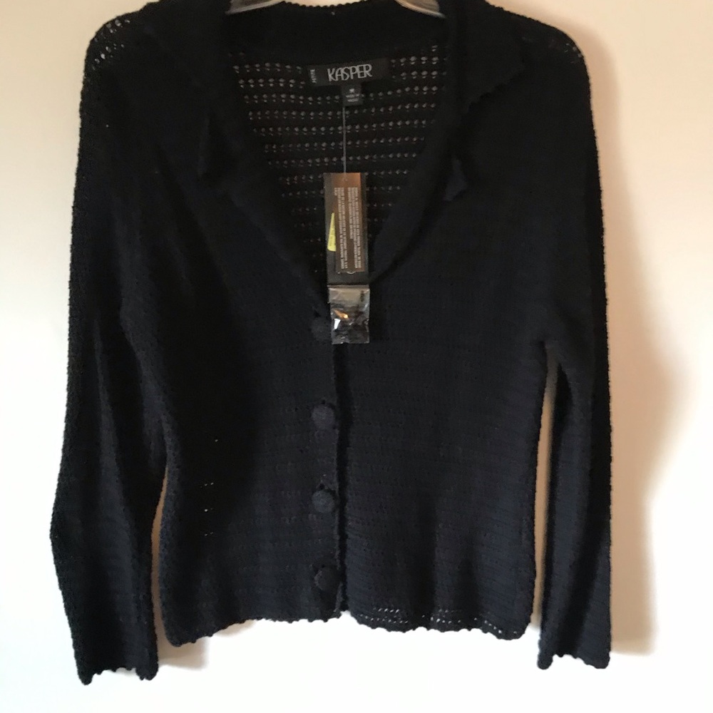 Black long sleeved sweater